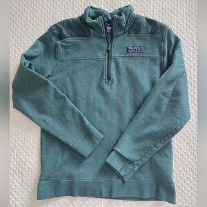 Vineyard Vines dark green quarter zip Boys XL